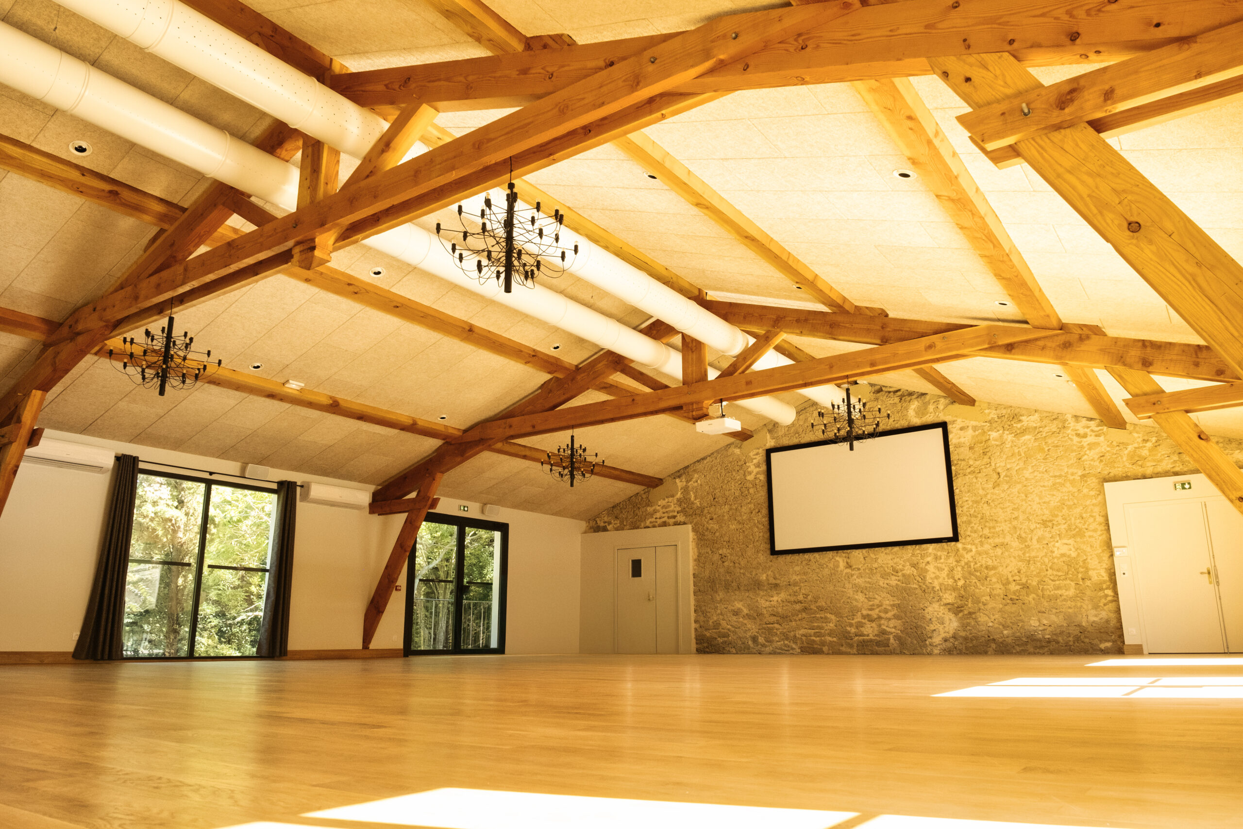 Salle de réception au Domaine de Camboyer